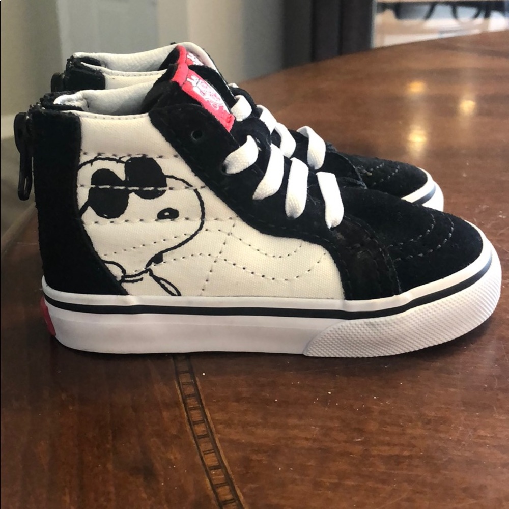 Toddler Peanuts X Sk8 high top Joe Cool sneakers
